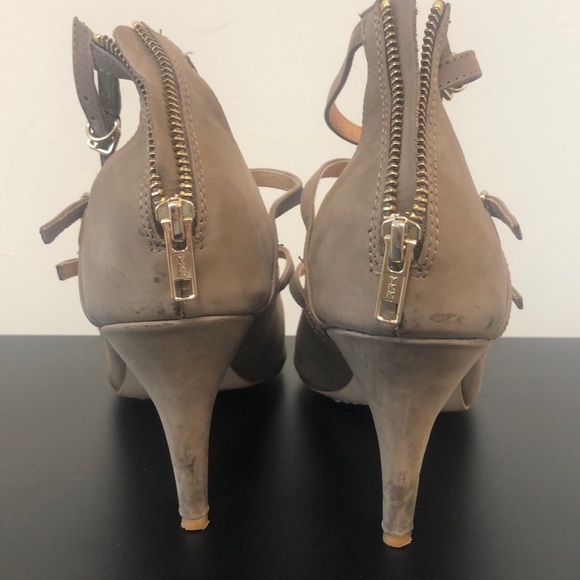 Corso Como Tan Suede Strappy Pumps - Picture 5 of 6